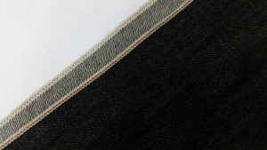 13.5oz Black selvege denim jean fabric W05727C