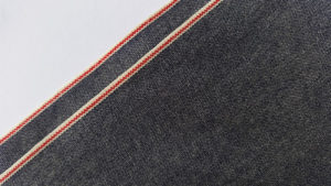 4.97oz Selvedge Denim Chambray Fabric Cotton Denim Shirting Fabric W1300-1
