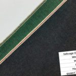 14oz stretch green selvedge