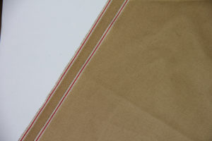 7.2oz Brown Selvedge Jeans Khaki Denim Fabric Factory W0727-3