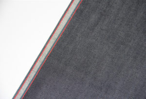 10oz Slim Selvedge Jeans Red Stretch Denim Fabric W0865-3