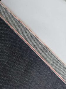 12.6oz Men Selvedge Slim Fit Jeans Stretchable Denim Fabric W9146