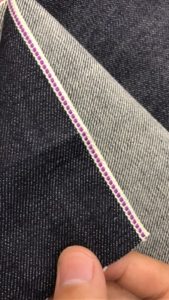 14.4oz Purple Japanese Selvedge Denim Fabric W9253-1