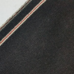 black cotton selvage denim fabric