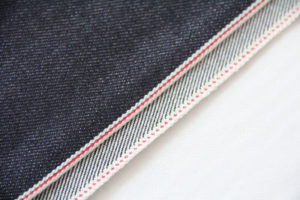 13.8oz Polyester Spandex Selvage Denim Fabric Long Stapled Cotton W92626
