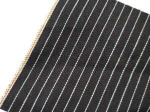 11oz Black Selvage Jeans Stripe Denim Fabric W191918-1