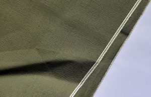10.4oz Green Selvedge Denim Spandex Fabric W9361
