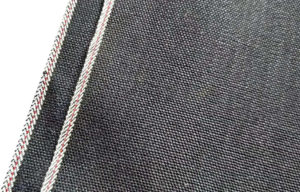 12.6oz Sell Well Double Weft & Warp Cotton Canvas Black Selvedge Overall Fabric W93929