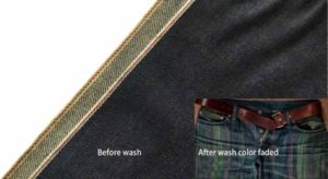13.8oz Cheap Raw Selvedge Jeans Colored Denim Fabric Yard W92024