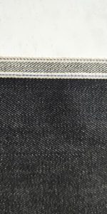 14.3oz Black Selvedge Denim Jacket Jeans Fabric W93831
