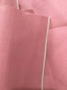 12.4oz Pink Denim Fabric Wholesale For Selvage Jeans Womens