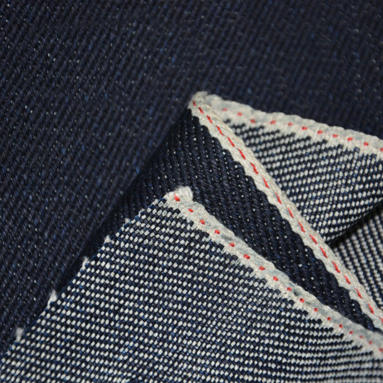 24.8oz Cotton Raw selvage Stiff Denim Jeans Fabric W384337