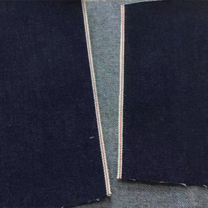 12.6oz Soft Hand Feeling Denim Shirt Indigo Blue Good Selvedge Jeans Material W93522A