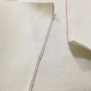 16.63oz Cotton Linen Denim White Jean Fabric W08035