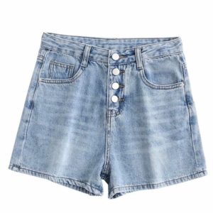 Customize Jean Shorts High Waist Denim Shorts For Women WS493373