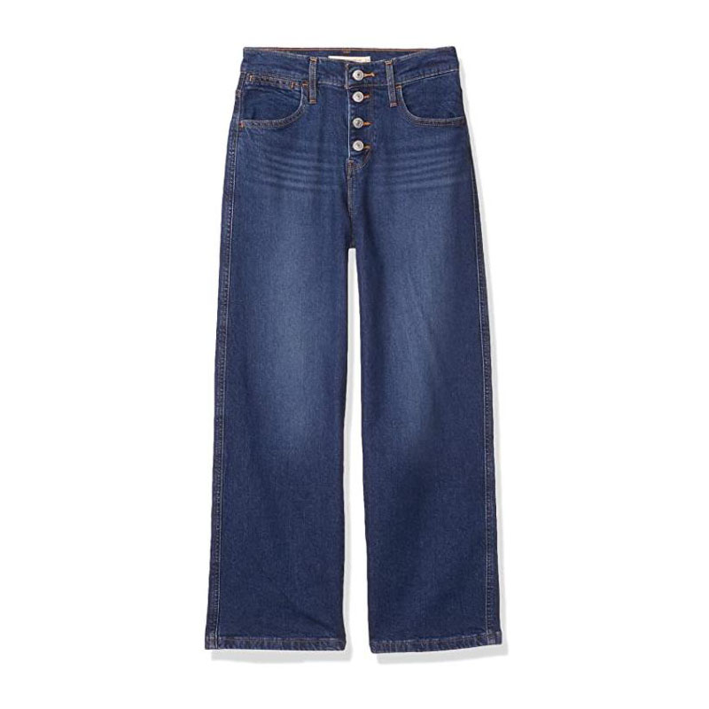 Loose Denim Jeans Women's Casual Straight Leg Jeans Pant Manufacturer WS1818