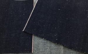 15.1oz Dry Selvedge Neppy Cotton Dot Denim Fabric W96136