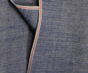 Selvedge Chambray Denim Fabric-Trendy Jean Shirt Fabric
