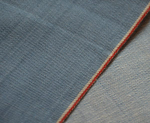 11oz SkyBlue Denim Material Slub Selvedge Jeans Fabric W183114