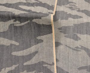10oz Grey Best Selvedge Camouflage Denim Fabric W182612DY