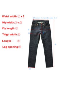 Customized selvedge denim and regular denim wear products