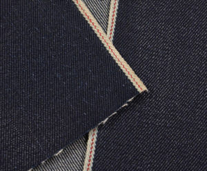 22oz Stiff Selvage Jeans Raw Denim Fabric W384934