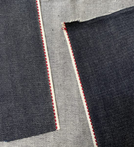 12.5oz Dark Navy Stretch Selvedge Denim Fabric Best Raw Denim Material W249205-40
