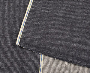 14.5oz Indigo Heavy Bamboo Selvage Fabric Blue Selvedge Right Twill W38743