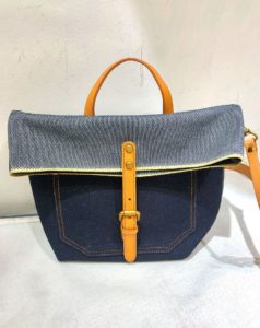 Heavy Red Selvedge Denim Bag Japanese Oblique Cross Jean Bag Men And Women Bucket Bag EW2009