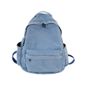 Denim Backpack Cool Student Retro Travel Bagpack Large Capacity Backbag College Student School Jean Bag Mens And Womens