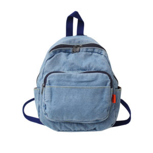 Mini Denim Backpack Women New Denim Designer Bag Stylish Travel Jean Bag Student School Cowboy Bag Ins Small Jean Backpack Wholesale