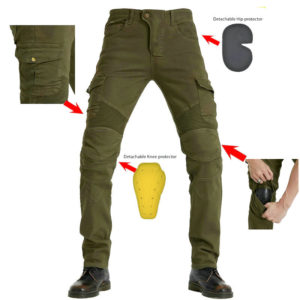 New Motorcycle Riding Jeans Four Seasons Camo Cargo Pants Slim Black Overalls Men Multiple Bags EW626692772454