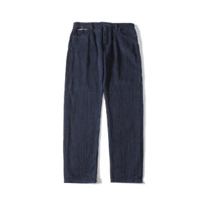 New Mens Selvedge Jeans Blue Straight Leg Jeans Men's Bottom Rough Denim Trousers EW8027