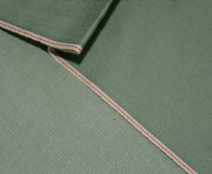 8.05 oz Green Selvedge Denim Stretch Denim Material Suppliers W184911
