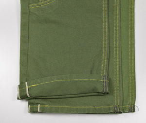 11 oz ArmyGreen Selvedge Denim Fabric Wholesale Premium Jeans Cloth Manufacturers Denim Material Supplier W181318