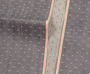 10 oz Grey Selvedge Denim Jacquard Fabric Wholesale W183513DY