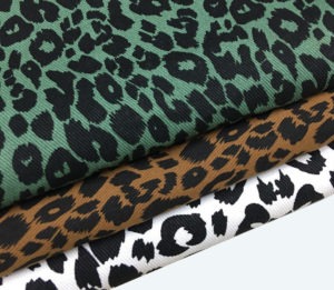 10oz Ready Made Leopard Print Washed Denim Fabric Jean Short Jacket Dresses Upholstery Cloth 150cm Width W719