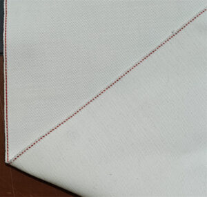 13.4 Oz Beige Selvedge Denim Fabric Wholesale White Selvage Jeans Material Suppliers W26272-1