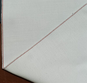 13.4 Oz Beige Selvedge Denim Fabric Wholesale White Selvage Jeans Material Suppliers W26272-1