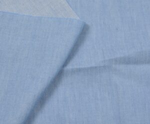 4.2 oz Light Blue Raw Denim Fabric Herringbone Chambray Denim Jean Shirt Material W160419