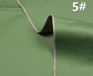 9.2oz Armygreen Selvedge Denim Shirting Fabric Selvage Jeans Cloth Material Wholesale W181514