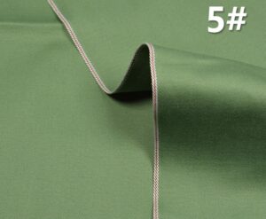 9.2oz Armygreen Selvedge Denim Shirting Fabric Selvage Jeans Cloth Material Wholesale W181514