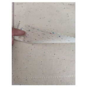 Colored Neppy Selvedge white denim fabric