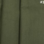 Armygreen herringbone dyed fabric
