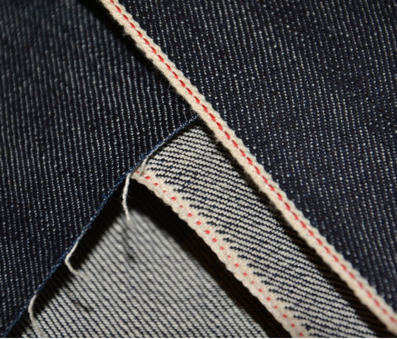 12.8oz Slub Raw Selvedge Denim Wholesale Sparkling Red Selvage Jeans Fabric Suppliers W28362