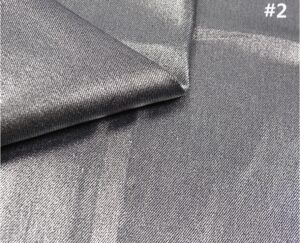 silver foiled denim fabric