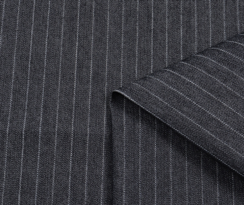 8.1oz Striped Denim Fabric Manufacturers Wabash Stretch Jeans Material Suppliers W181010n