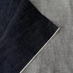 pink selvedge denim fabric