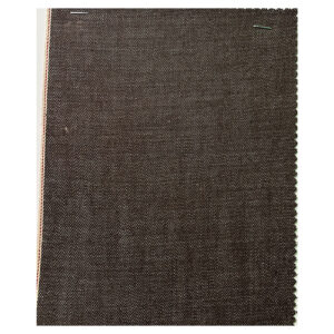 14oz Brown Warp Custom Selvedge Denim Material Natural Weft Yarn Selvage Jeans Cloth Manufacturers W244420