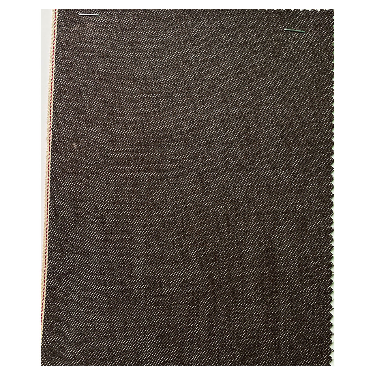 14oz Brown Warp Custom Selvedge Denim Material Natural Weft Yarn Selvage Jeans Cloth Manufacturers W244420